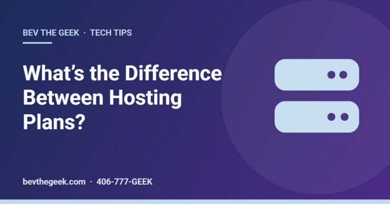 What’s the Difference Between Hosting Plans?